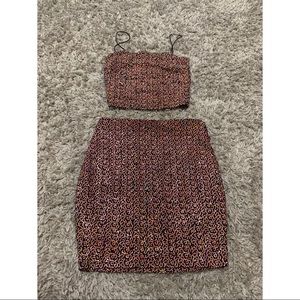 Fashion nova, sequin matching set